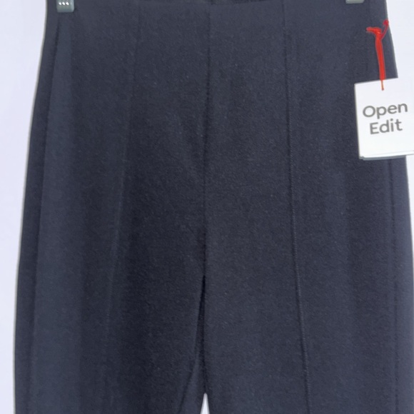 Open Edit Women’s Size S Slim Fit Pants Black Ankle Slit Stretch Trousers New - Picture 4 of 7